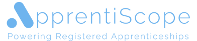 ApprentiScope Logo with "Powering Registered Apprenticeships" tagline